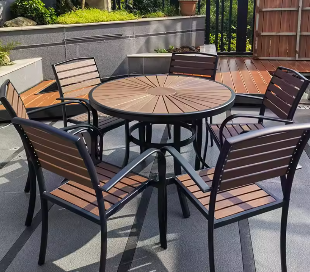 Bàn Ghế Sân Vườn Ngoài Trời D100 Composit