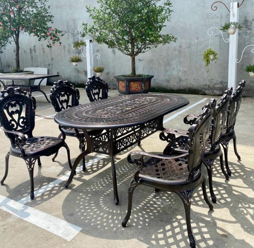 Bàn Ghế Ngoài Trời Nhôm Đúc TCD-D180
