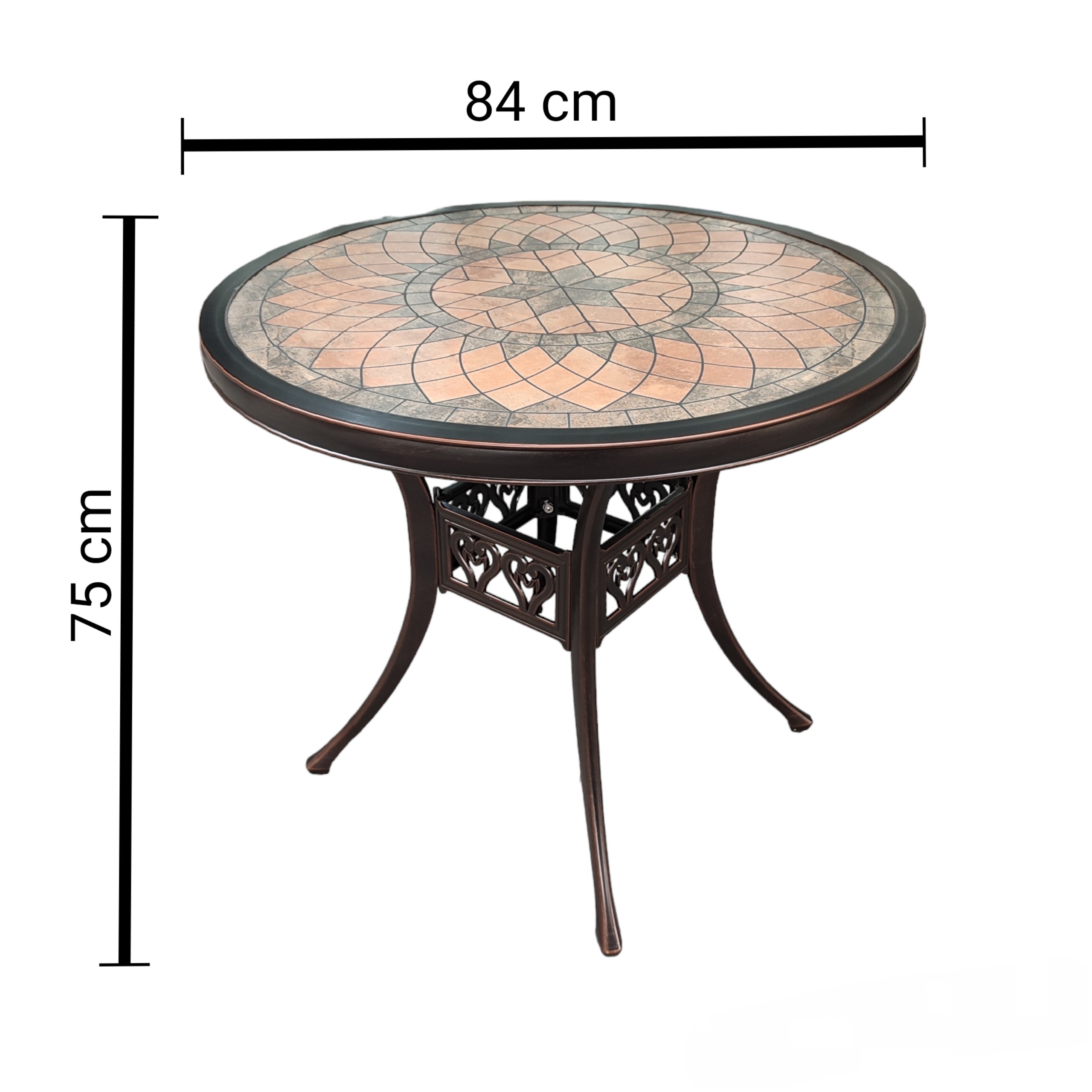 Bộ Bàn Ghế Sân Vườn Mặt Đá D84 4 ghế