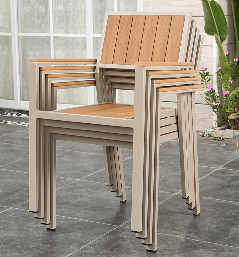 Bàn Ghế Sân Vườn Composit Thông Minh D180/240