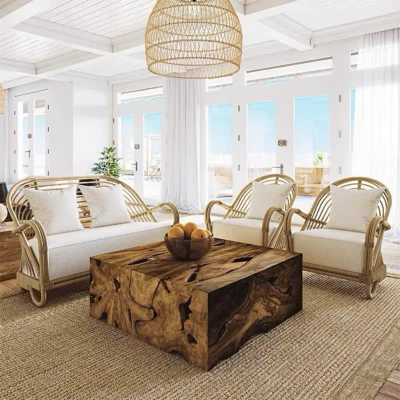 Bộ Bàn Ghế Sofa Mây Cổ Điển SF-02