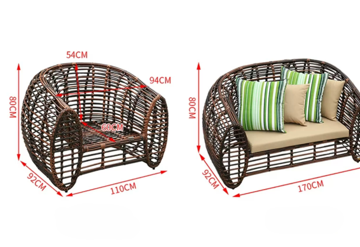Bộ Bàn Ghế Sofa Sân Vườn SF09