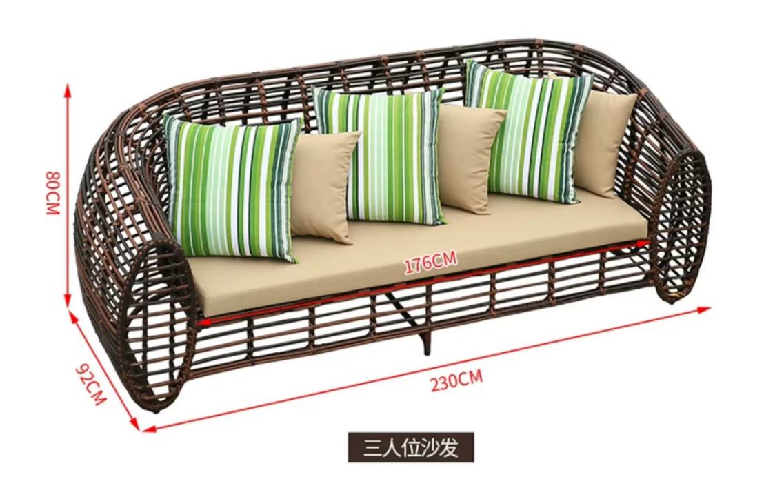 Bộ Bàn Ghế Sofa Sân Vườn SF09