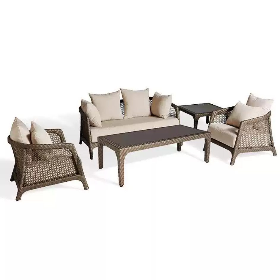 Bộ Sofa Mây Nhựa Ngoài Trời Sang Trọng SF-B1