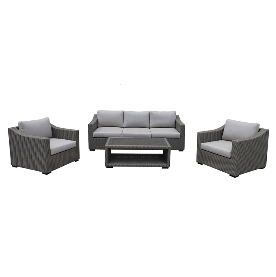 Bộ ghế sofa và bàn nhựa giả mây ngoài trời SFN01