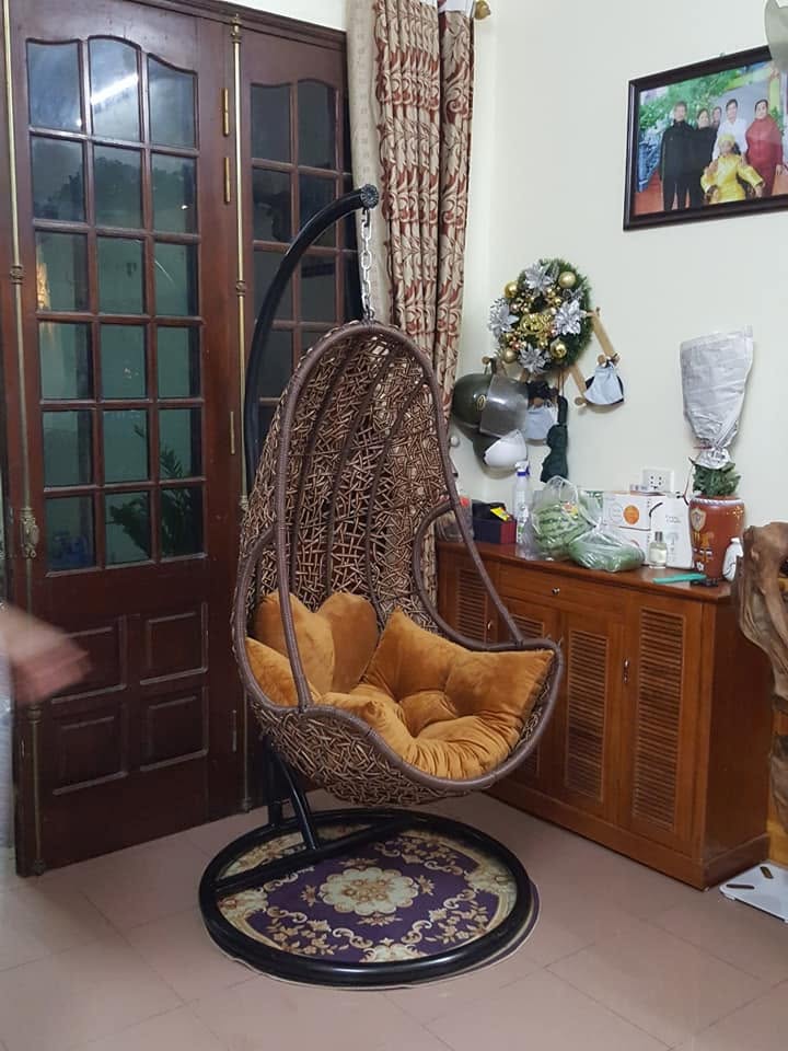 Xích Đu Mây Nhựa Lưng Tôm