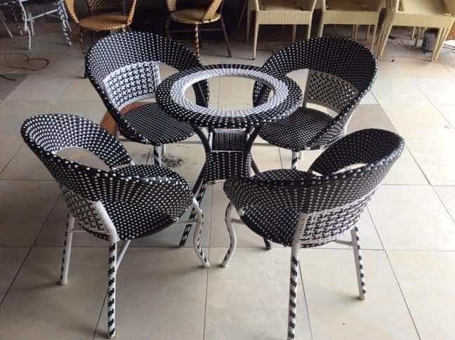 Bộ Bàn Ghế Mây Nhựa Sân Vườn Đẹp