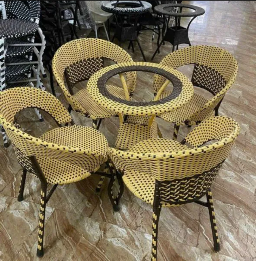 Bộ Bàn Ghế Mây Nhựa Sân Vườn Đẹp
