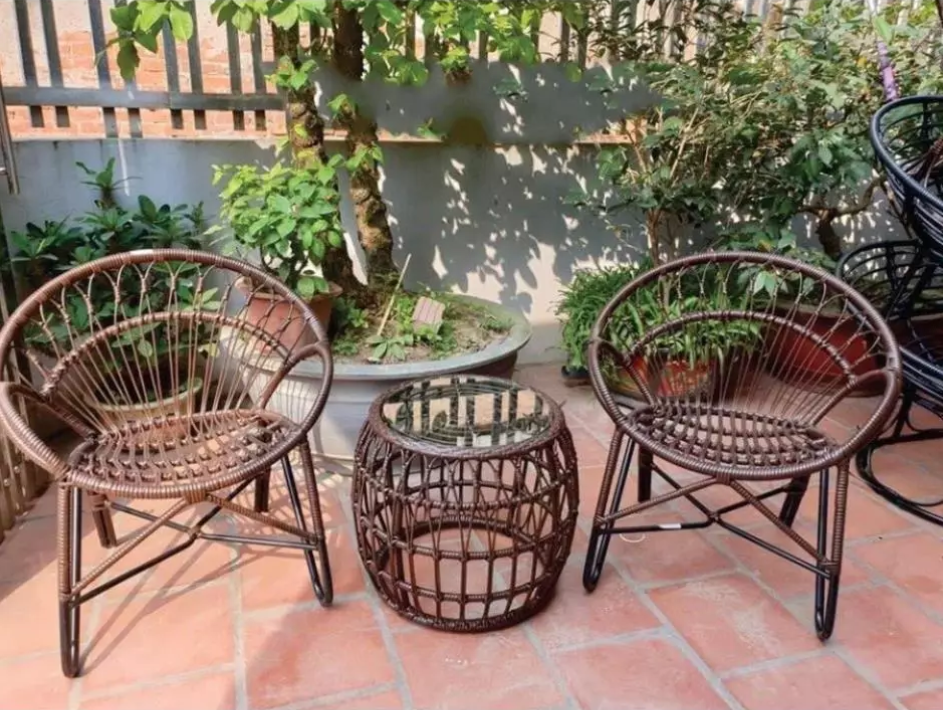 Bàn Ghế Mây Ban Công
