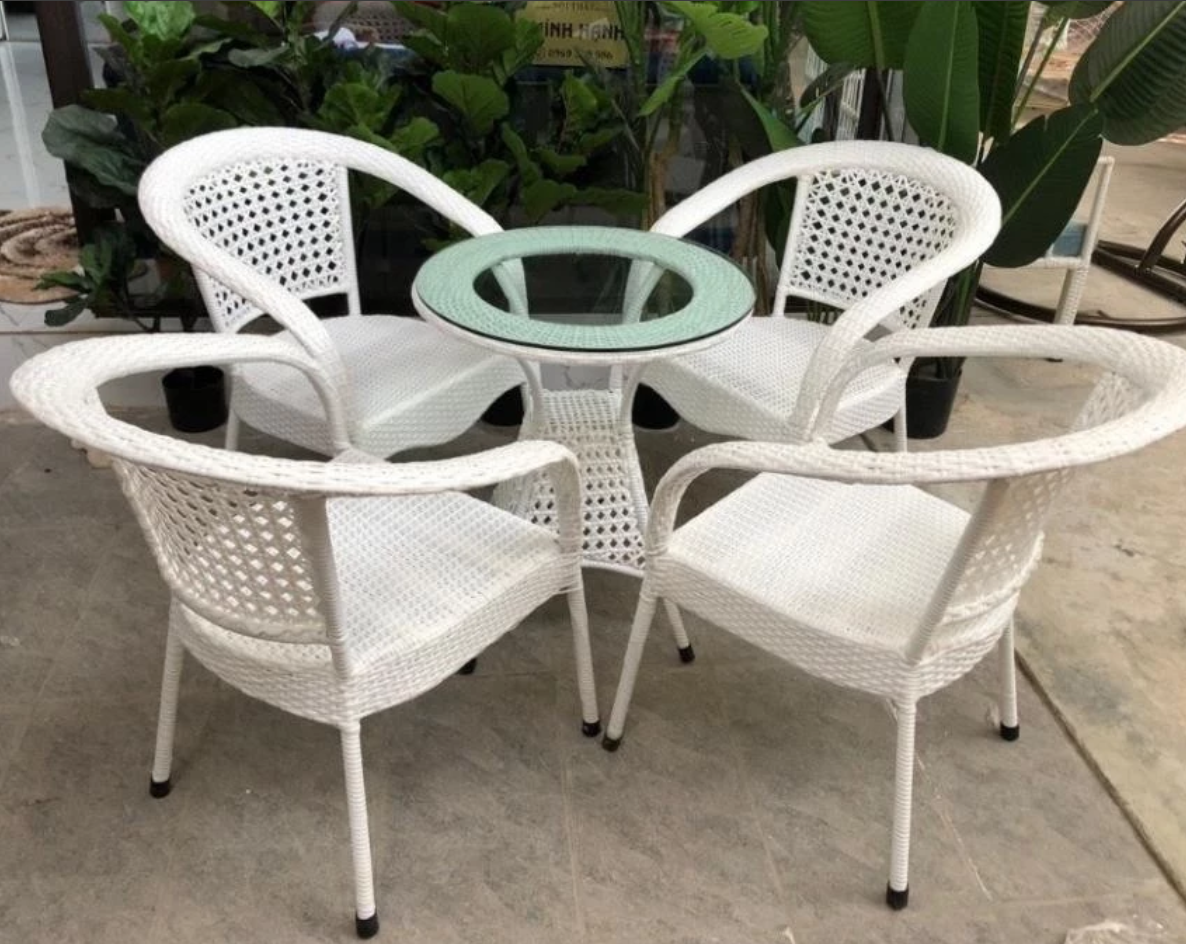 Bộ Bàn Ghế Mây Nhựa MT-02