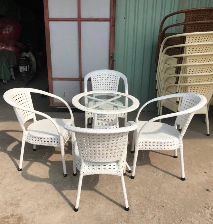 Bộ Bàn Ghế Mây Nhựa MT-02