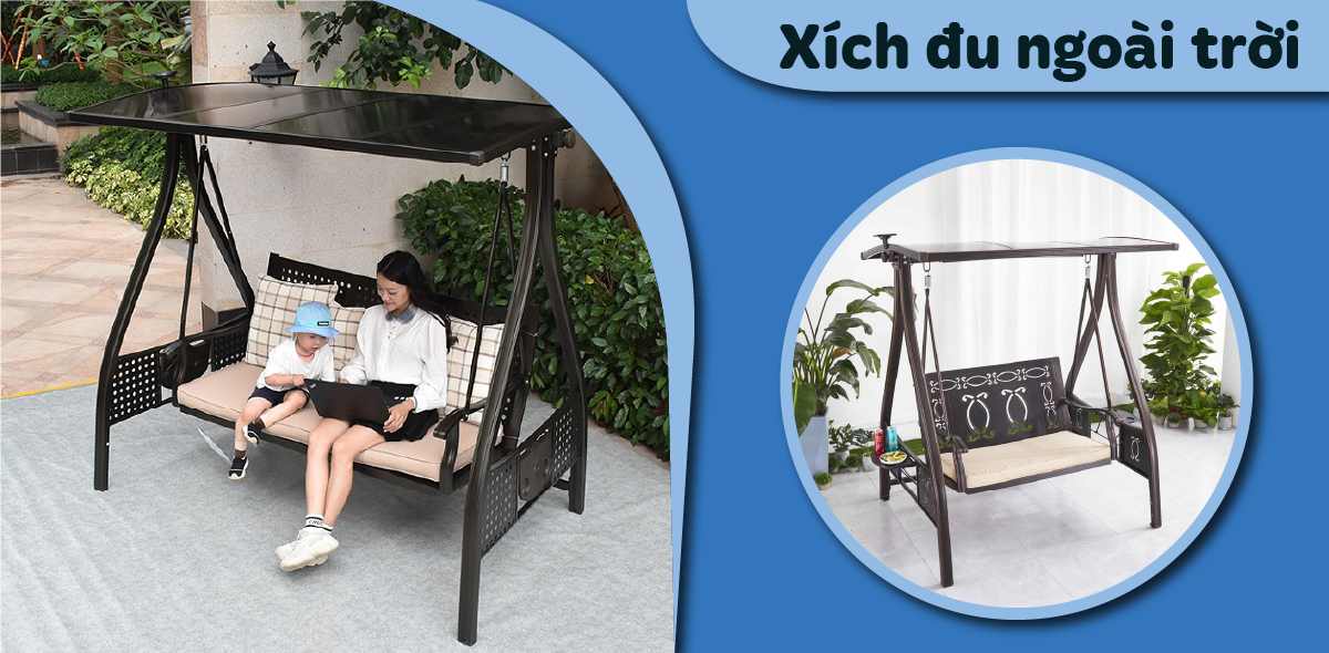 xích đu ngoài trời