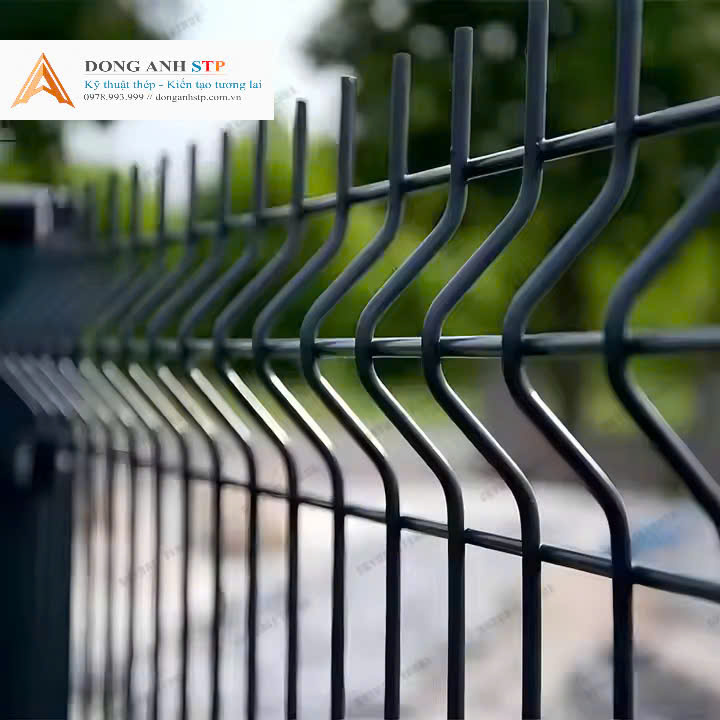 Hàng rào lưới thép hàn chấn sóng | Mạ kẽm, Sơn tĩnh điện