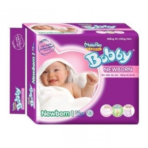 Miếng lót Bobby Fresh Newborn 1 72 miếng (dưới 1 tháng)