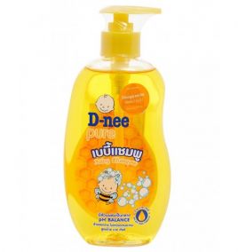 Dầu gội mềm mượt em bé D-nee Baby 400ml vàng