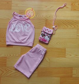 Đồ bộ bé gái chữ love đại