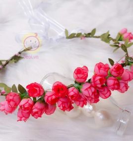 Vòng hoa đội đầu li ti cực xinh