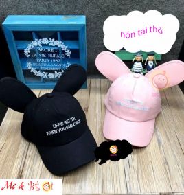 Nón kết bé gái tai thỏ