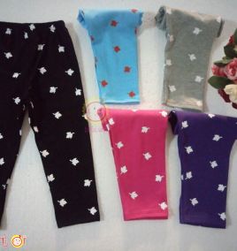 set 3 Quần legging in hình lá phong size lớn