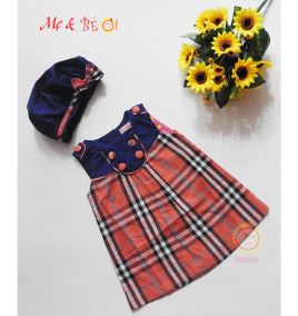 Đầm bé gái sọc Burberry