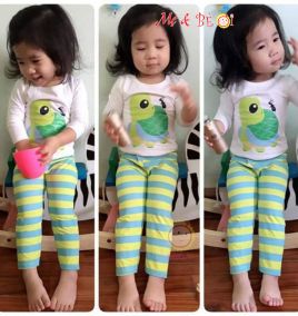 Đồ bộ bé gái in hình thú