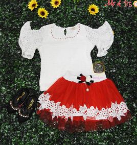Set váy thiết kế bé gái size 7