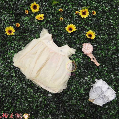 Đầm gà chíp xinh xắn cho bé gái sơ sinh