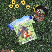 Áo thun in hình 3D Angry bird cho bé trai