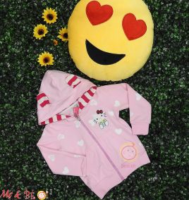 Áo khoác có nón mèo hello kitty cho bé gái (size nhỏ)