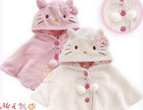 Áo choàng kitty cực  xinh cho bé gái