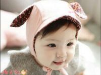 nón hai tai dây cột cho bé