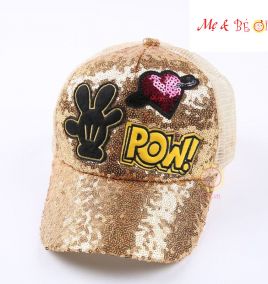 Nón kết kim sa cho bé gái