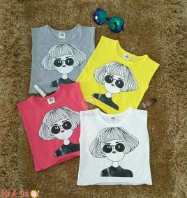 Áo thun in hình cô gái cực xinh
