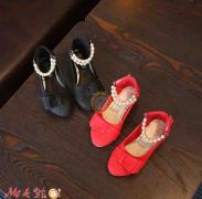Giày búp bê đính hột ngọc trai cho bé gái ( size lớn)