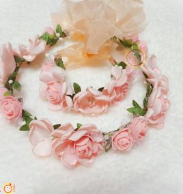 vòng hoa đội đầu kèm vòng tay cho bé