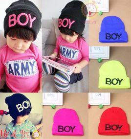 Nón len chữ Boy cho bé