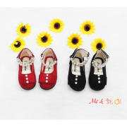 Giày búp bê cổ đính hột ngọc trai cho bé gái ( size 31_36)