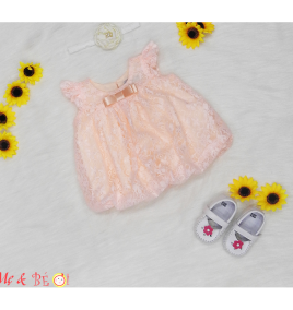 Đầm  nơ nhí cho bé sơ sinh