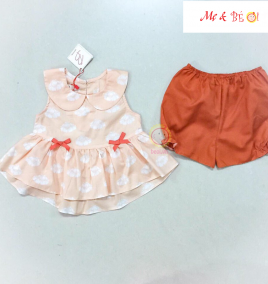 đồ bộ kate áo xòe quần bí