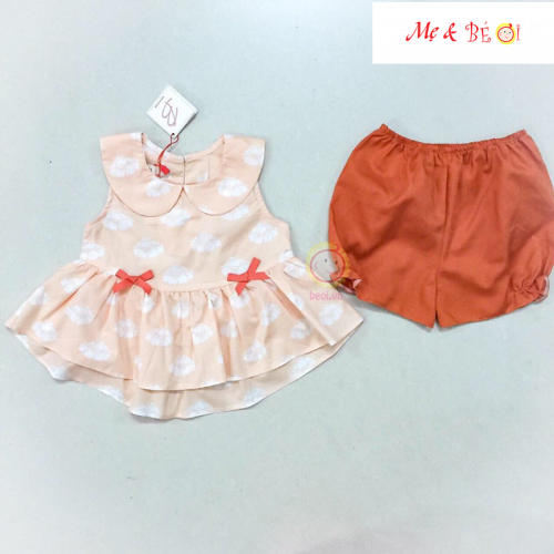 đồ bộ kate áo xòe quần bí