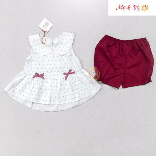 đồ bộ kate áo xòe quần bí