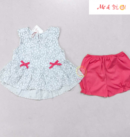 đồ bộ kate áo xòe quần bí