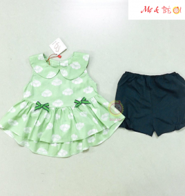 đồ bộ kate áo xòe quần bí