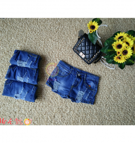 Váy giả quần short jean cho bé gái