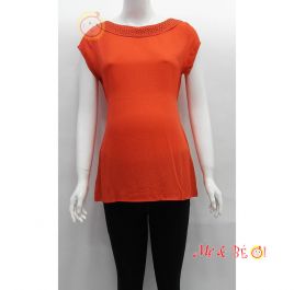 Áo bầu cổ thuyền đính đá