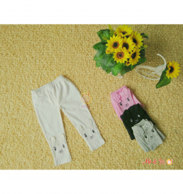 Quần legging thêu hình thỏ nhí