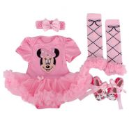 Set body suit kèm băng đô và giày ,vớ cho bé gái