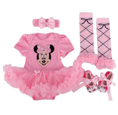 Set body suit kèm băng đô và giày ,vớ cho bé gái