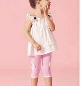 Đồ bộ tay cánh tiên viền ren cho bé gái