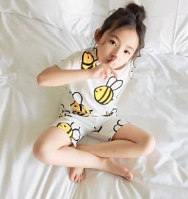 Đồ bộ lửng bé gái in hình ngộ nghĩnh đáng yêu